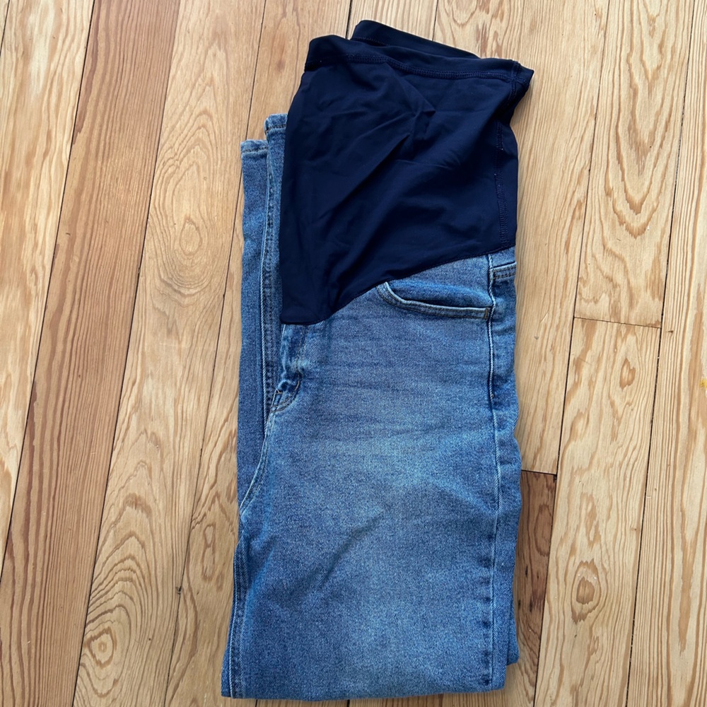 Pinkblush Maternity Blue Relaxed Straight Leg Jeans